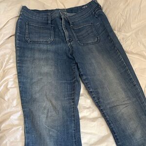a.n.a Women's Straight Leg Jeans in Blue